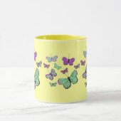 Mug Papillons roses et verts (Centre)