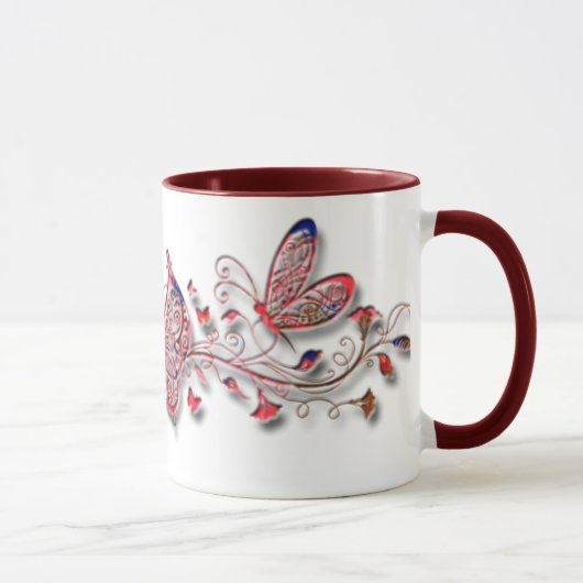 Mug Papillons rouges (Droite)