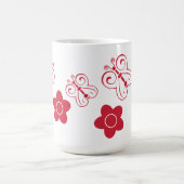 Mug Papillons rouges et positions (Centre)