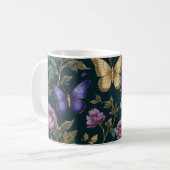 Mug Papillons Saphir d'or & Parties scintillant Plaisi (Devant gauche)