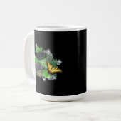 Mug Papillons sur Feuille (Devant gauche)