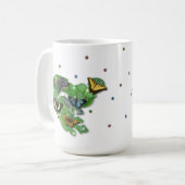Mug Papillons sur Feuille (Devant gauche)