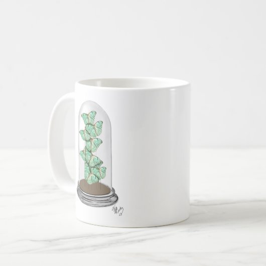 Mug Papillons verts dans Bell Jar 2 (Devant gauche)
