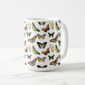 Mug Papillons Vintage (Devant droit)