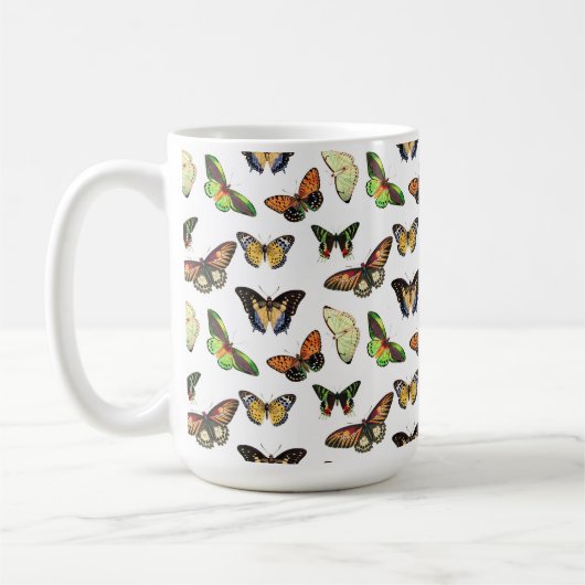 Mug Papillons Vintage (Gauche)