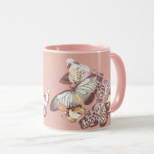 Mug Papillons vintages (Devant droit)