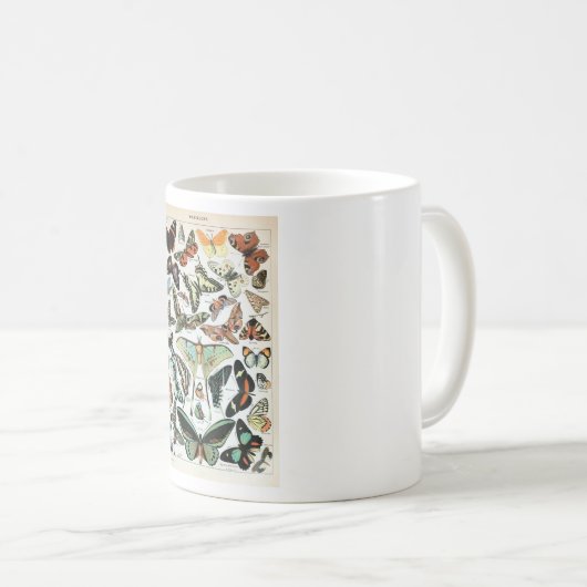 Mug Papillons Vintages du monde (Devant droit)
