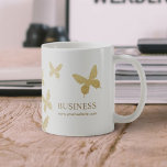 Mug Papillons vintages en or Élégant<br><div class="desc">Papillons vintages Gold Élégants Mugs d'affaires.</div>