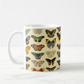 Mug Papillons vintages illustrés - Jaune (Gauche)