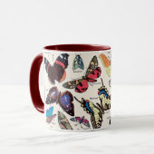 Mug Papillons vintages par Adolphe Millot (Devant gauche)