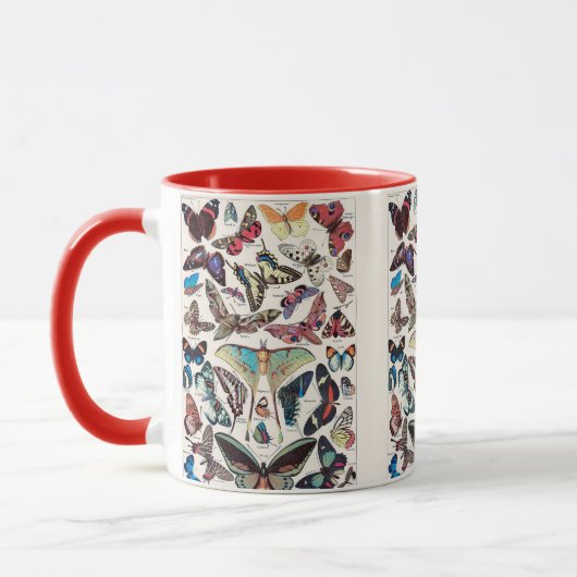 Mug Papillons vintages par Adolphe Millot (Gauche)