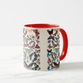 Mug Papillons vintages par Adolphe Millot (Devant droit)