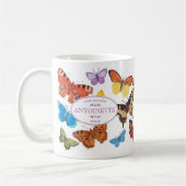 Mug Papillons Vintages victoriens Arc-en-ciel (Gauche)