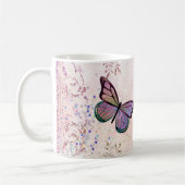 Mug Papillons violets Glam Pink Gold (Gauche)
