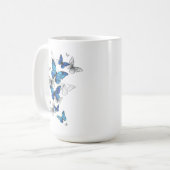 Mug Papillons volants bleus Morpho (Devant gauche)