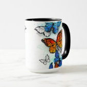 Mug Papillons volants Morpho et Monarch (Devant droit)