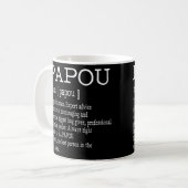 Mug Papou Définition de Grandpa Father's Day Toxits (Devant gauche)