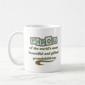 Mug Papou des petits-enfants doués (Gauche)