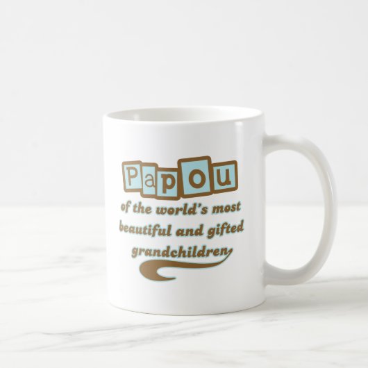 Mug Papou des petits-enfants doués (Droite)
