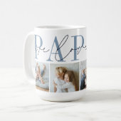 Mug Papou We Love You 4 Photo Collage (Devant gauche)