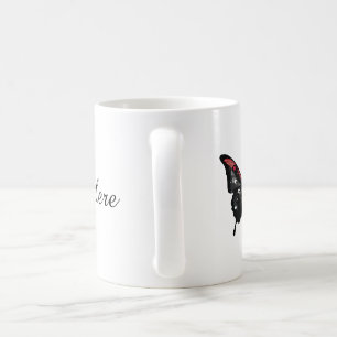 Mug Papouasie-Nouvelle-Guinée Drapeau à papillon noir