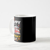 Mug Pappy Of Anniversaire Garçon Pompier Camion Pompie (Devant gauche)
