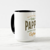 Mug Pappy's Coffee Power ! Papa et grand-père (Devant gauche)