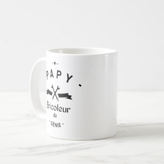 Mug Papy bricoleur de genie (Devant gauche)