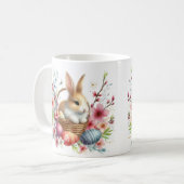 Mug Pâques - Aquarelle Rabbit - (Devant gauche)
