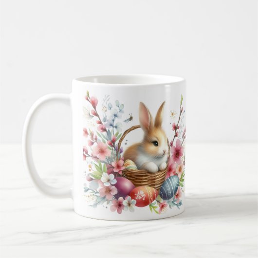 Mug Pâques - Aquarelle Rabbit - (Gauche)