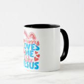 Mug Pâques Aucun Lapin Ne M'Aime Comme Jésus (Devant droit)