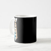 Mug Pâques Bunny Cravate Graphisme Amusant Pour Garçon (Devant gauche)