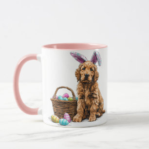 Mug Pâques Golden Retriever Bunny chiot oreilles