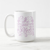 Mug Pâques Il A Risqué Christian Script Lavender (Gauche)