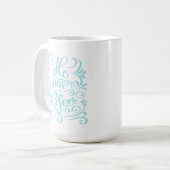 Mug Pâques Il A Risqué Christian Script Pastel Turquoi (Devant gauche)