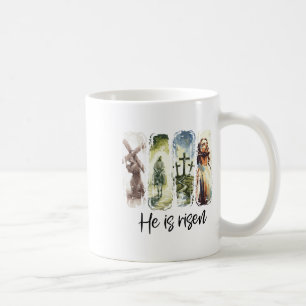 Mug Pâques Jésus est ressuscité 4 scènes Chrétiens Hom