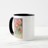 Mug Pâques joyeuses avec des Fleurs de Tête Femmes (Devant gauche)