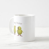 Mug Pâques joyeuses avec deux mignonettes (Devant gauche)