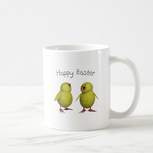 Mug Pâques joyeuses avec deux mignonettes (Droite)