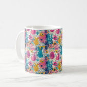 Mug Pâques Lapin Splash : Des teintes de bonheur (Devant gauche)