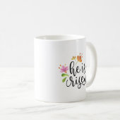 Mug Pâques Matthieu 28:6 Il est ressuscité (Devant droit)