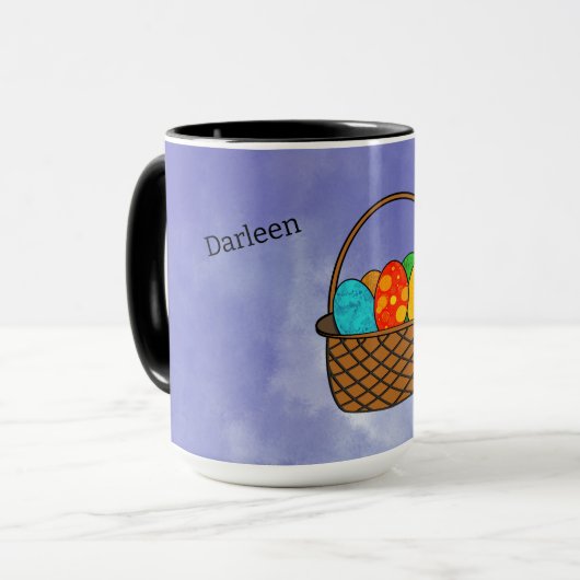 Mug Pâques Panier Musique (Devant gauche)