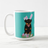 Mug Pâques personnalisables Rottweiler (Gauche)