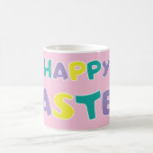 Mug Pâques pois Pastel Rose joyeuses (Centre)