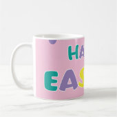 Mug Pâques pois Pastel Rose joyeuses (Gauche)