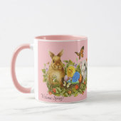 Mug Pâques Printemps OEufs de lapin Beurre de poussin  (Gauche)