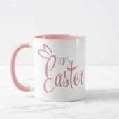 Mug Pâques Rtro Rose Et Bleu Pastel Joyeux (Gauche)
