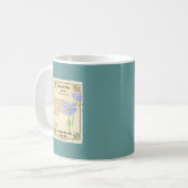 Mug Paquet bleu de graine d'aster (Devant gauche)