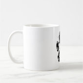 Mug Paquets blancs sur l'Empreinte de patte noir (Gauche)