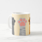 Mug Paquets de chat vers le haut (Devant gauche)